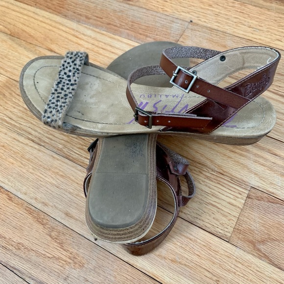 Blowfish animal print sandals - Picture 3 of 3